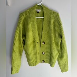 Universal Thread Vibrant Green Cardigan Sweater